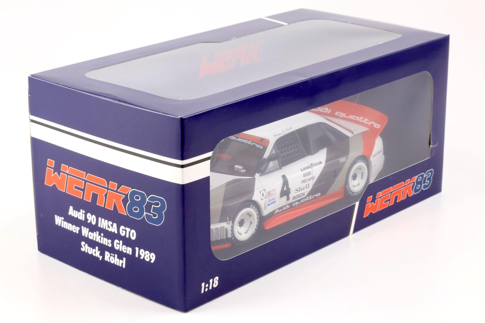 1:18 WERK83 Audi 90 IMSA GTO Winner Watkins Glen 1989 #4 Stuck/ Röhrl