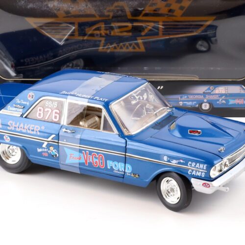 1:18 ACME 1964 Ford Fairlane 500 Thunderbolt NHRA Georgia Shaker #876 blue