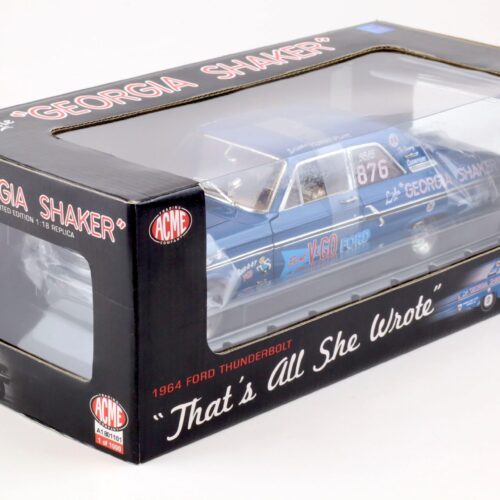 1:18 ACME 1964 Ford Fairlane 500 Thunderbolt NHRA Georgia Shaker #876 blue