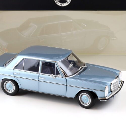 1:18 Norev Mercedes 200 Strich-Acht /8 W115 Limousine grey blue DEALER VERSION