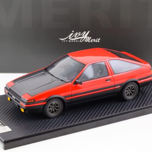 1:18 Ivy Model Merit Toyota Trueno GT-APEX AE86 red with Carbon hood - Limited 99 pcs.