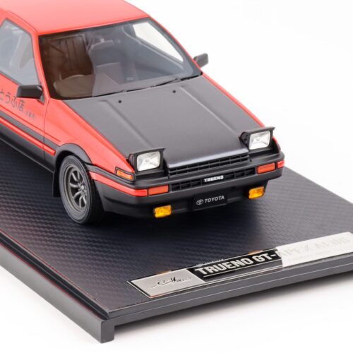 1:18 Ivy Model Merit Toyota Trueno GT-APEX AE86 red with Carbon hood - Limited 99 pcs.