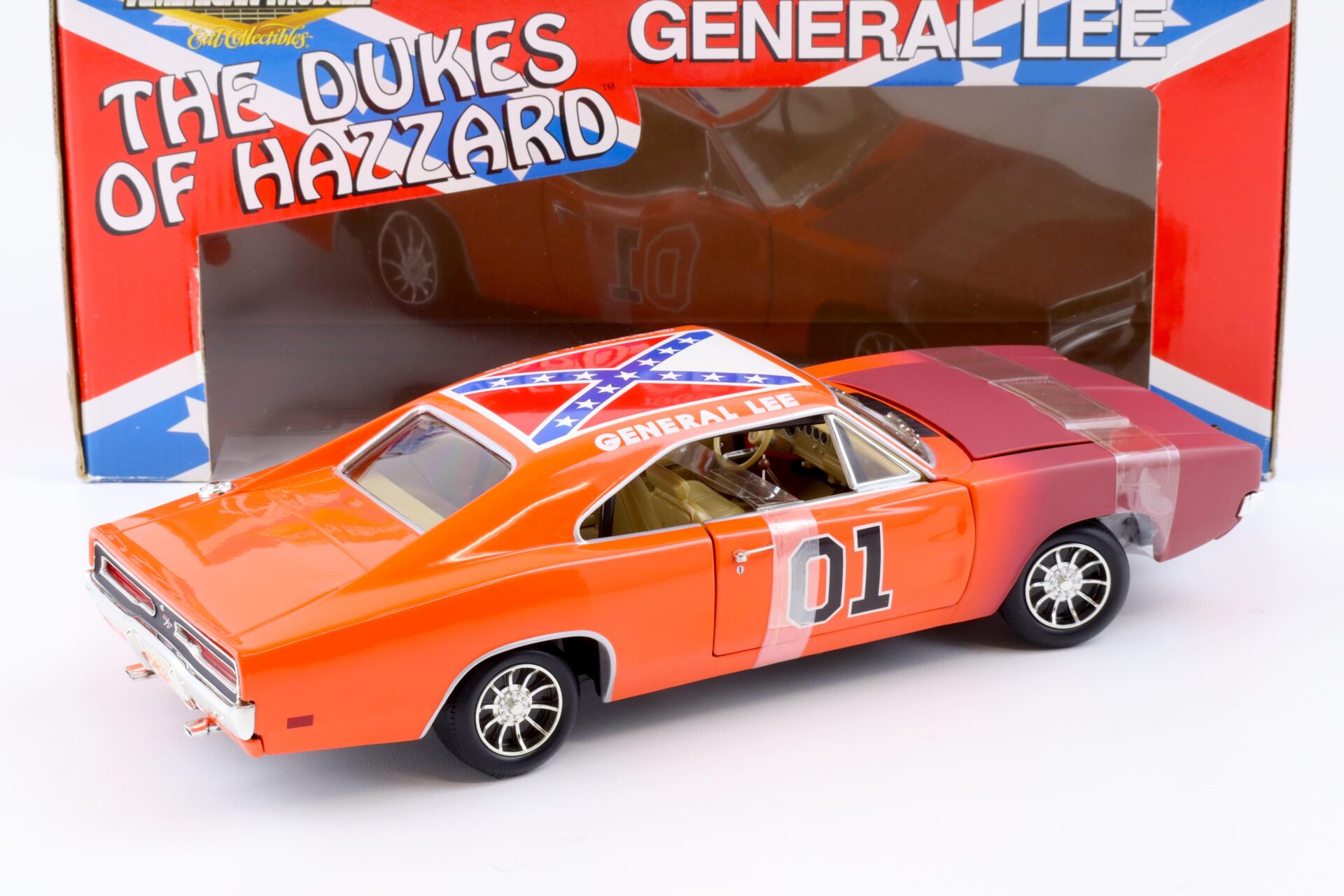 1:18 ERTL 1969 Dodge Charger General Lee Dukes of Hazzard orange/ brown front
