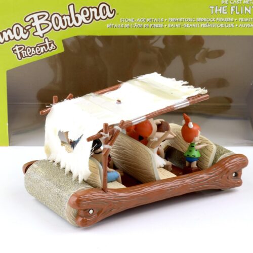 1:18 ERTL Joyride The Flintstones Flintmobile Fred Feuerstein + Figures