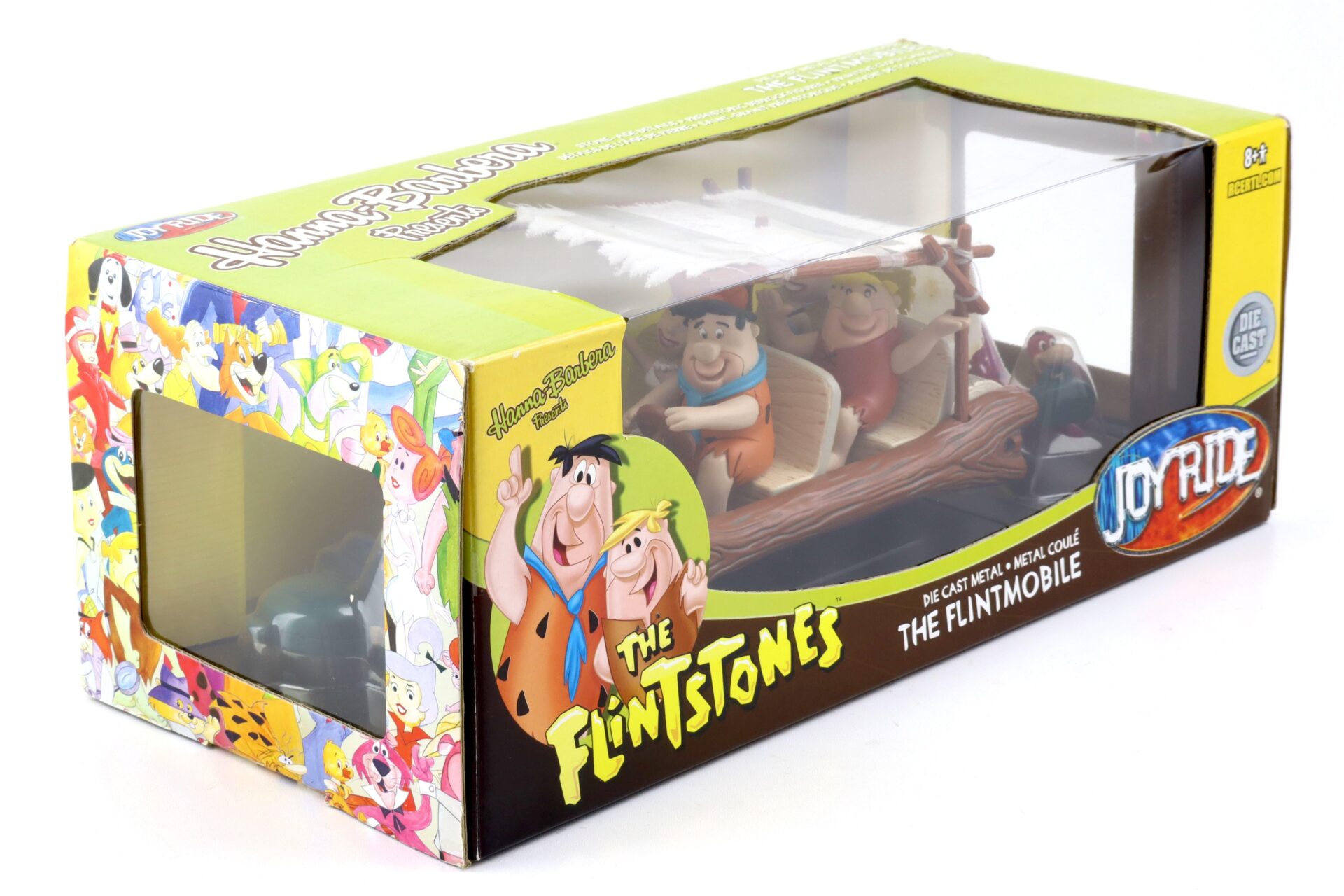 1:18 ERTL Joyride The Flintstones Flintmobile Fred Feuerstein + Figures