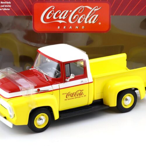 1:18 Johnny Lightning 1956 Ford Pickup COCA COLA yellow/ red/ white