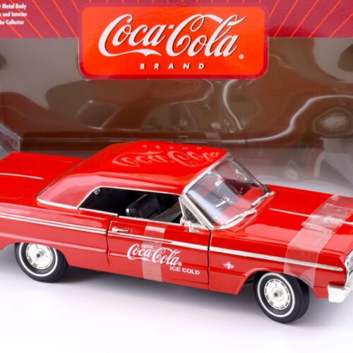 1:18 Johnny Lightning 1964 Chevrolet Impala COCA COLA red