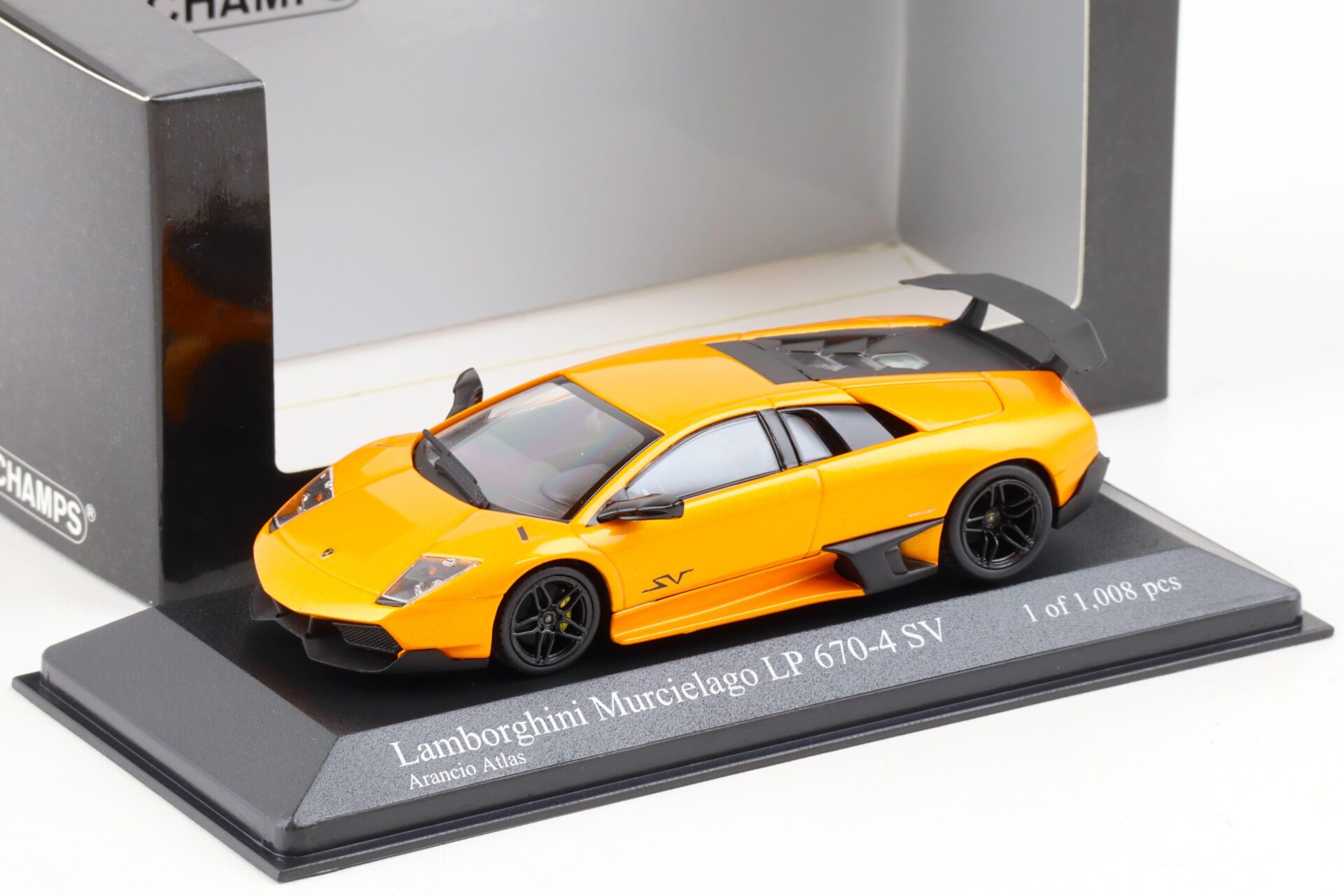 1:43 Minichamps Lamborghini Murcielago LP 670-4 SV 2009 Arancio Atlas