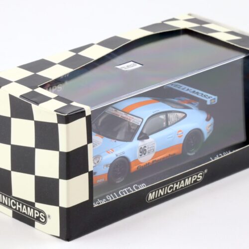1:43 Minichamps Porsche 911 (997) GT3 CUP Sebring 2006 Scott Kuss GULF #96 - Image 3
