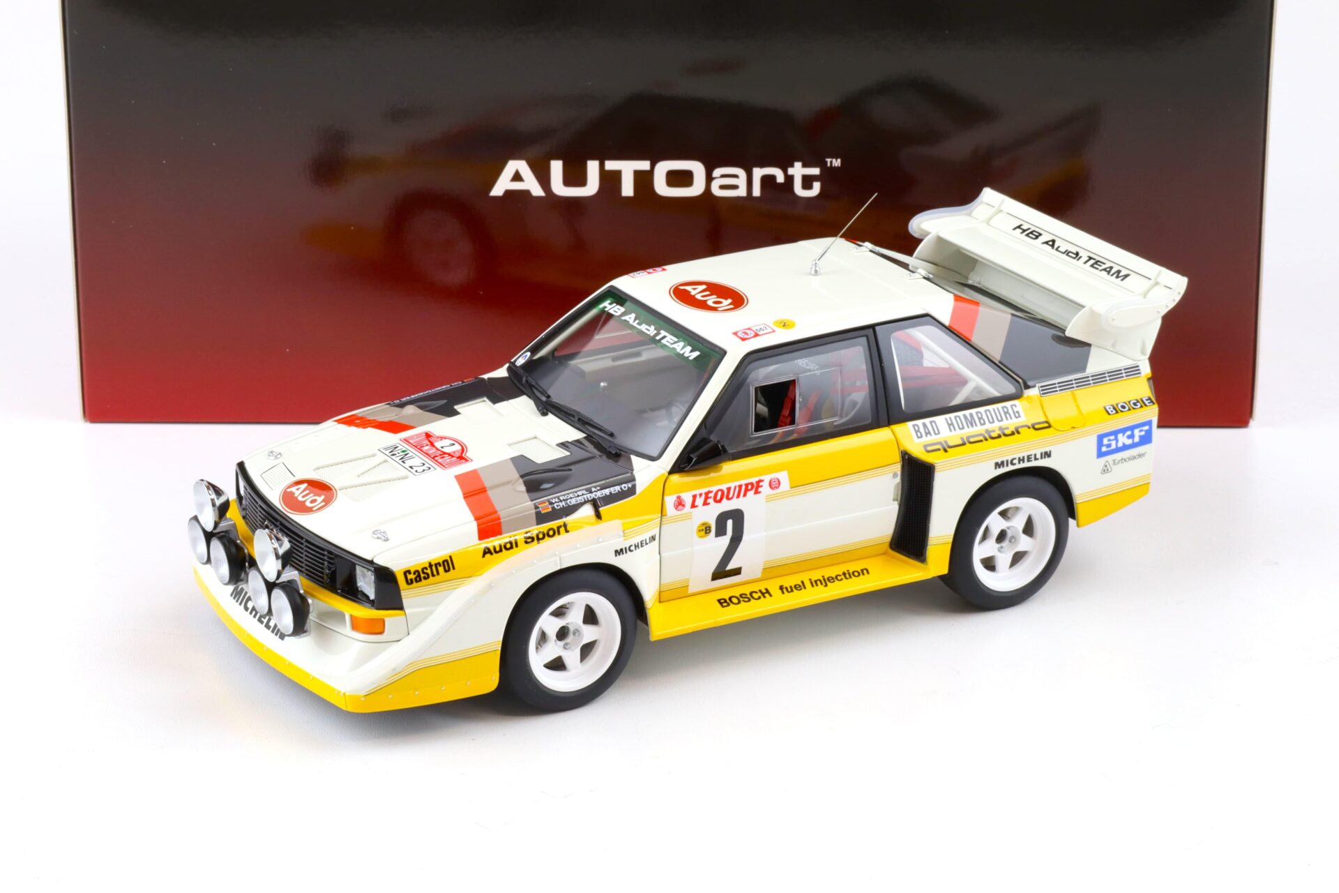 1:18 AUTOart Audi Sport Quattro S1 Rally Monte Carlo 1986 Röhrl/ Geistdörfer #2