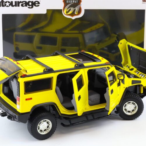1:18 Highway61 Hummer H2 SUV 2003 ENTOURAGE yellow