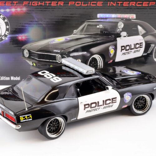1:18 GMP 1969 Chevrolet Camaro Street Fighter Police Intercopter black/ white