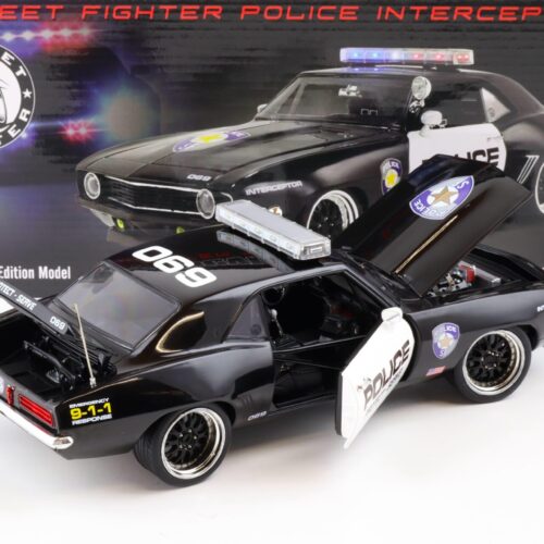 1:18 GMP 1969 Chevrolet Camaro Street Fighter Police Intercopter black/ white