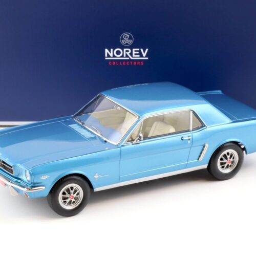 1:18 Norev Ford Mustang Hardtop Coupe 1965 Turquoise metallic
