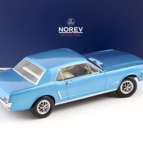 1:18 Norev Ford Mustang Hardtop Coupe 1965 Turquoise metallic