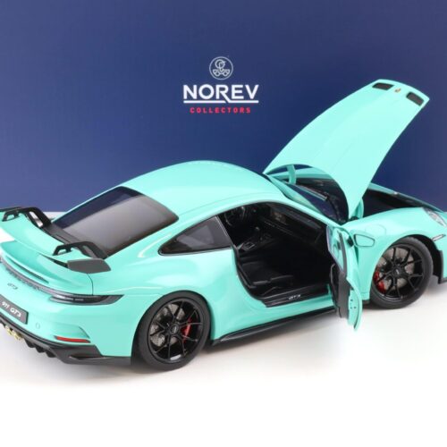 1:18 Norev Porsche 911 (992) GT3 Coupe 2021 Mint green/ black wheels