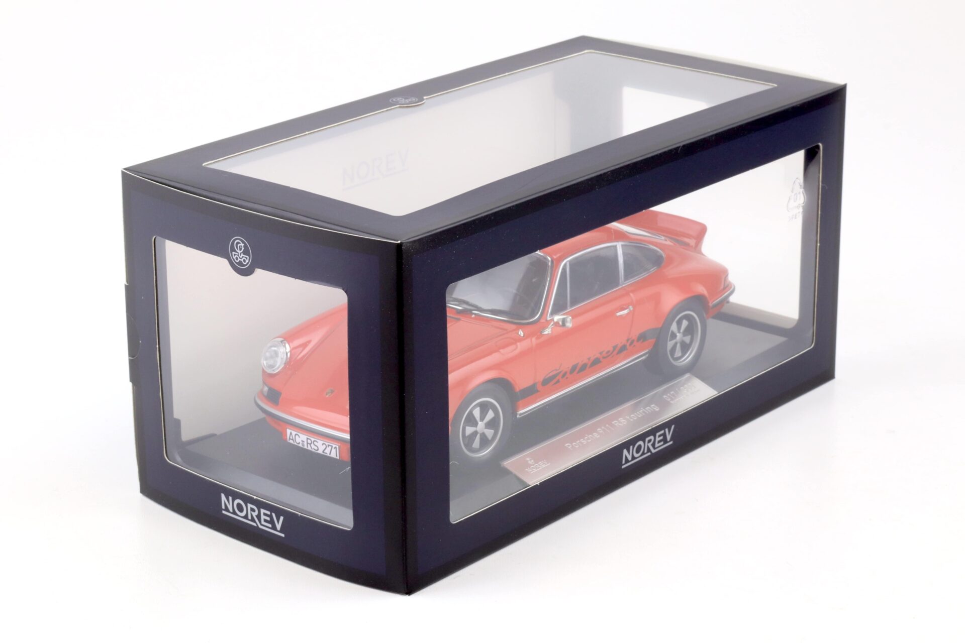 1:18 Norev Porsche 911 RS Touring 1973 blood orange & black - Limited 300 pcs.