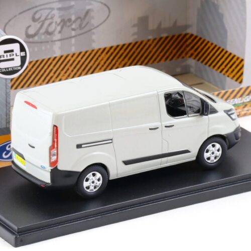 1:43 Greenlight 2016 Ford Transit Custom V362 VAN Kasten moondust silver
