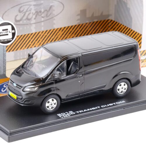1:43 Greenlight 2016 Ford Transit Custom V362 VAN Kasten shadow black