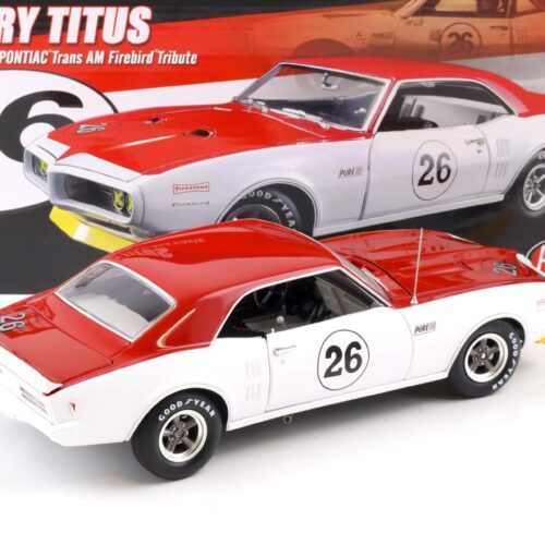 1:18 ACME 1968 Pontiac Trans AM Firebird Tribute Jerry Titus #26 white/ red