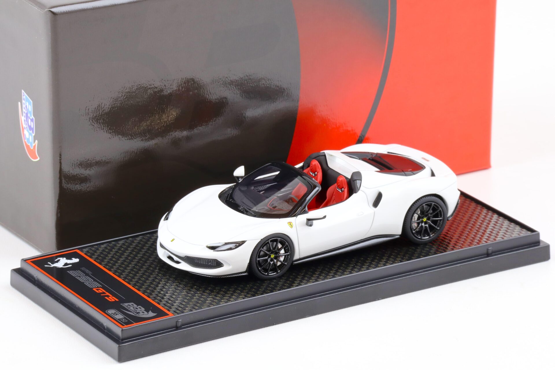 1:43 BBR Ferrari 296 GTS Spider Bianco Cervino white - Limited 50 pcs.