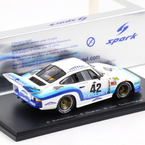 1:43 Spark Porsche 935 SEKURIT 7th Le Mans 1979 #42 D.Schornstein