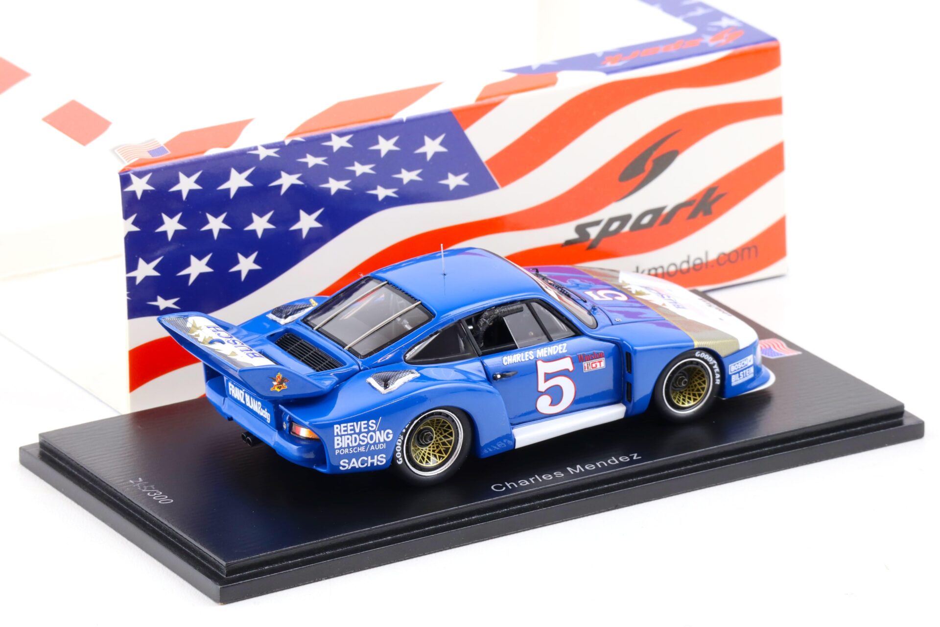 1:43 Spark Porsche 935 Road America IMSA 1979 Charles Mendez #5