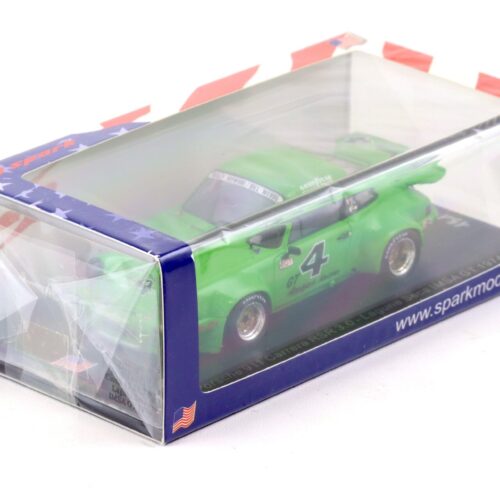 1:43 Spark Porsche 911 Carrera RSR 3.0 Laguna Seca IMSA GT 1974 green #4