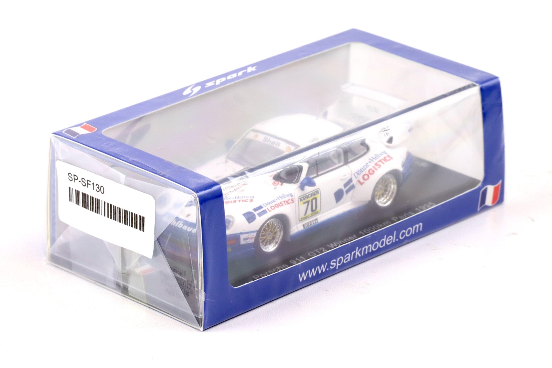 1:43 Spark Porsche 911 (993) GT2 Winner 1000km Paris 1995 Oberndorfer/ Hübner #70