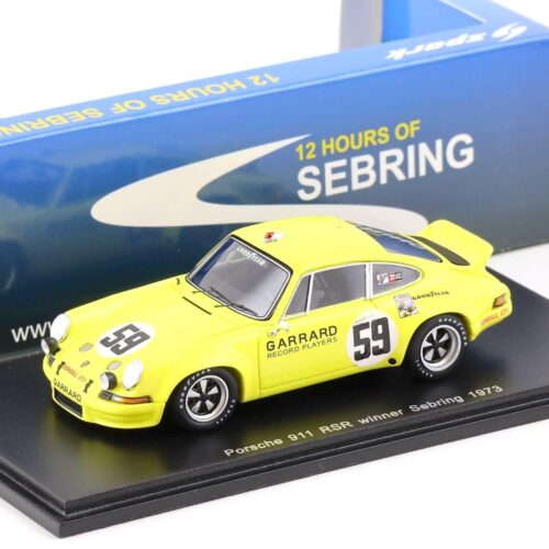 1:43 Spark Porsche 911 RSR Winner Sebring 1973 Gregg/ Haywood/ Helmick #59