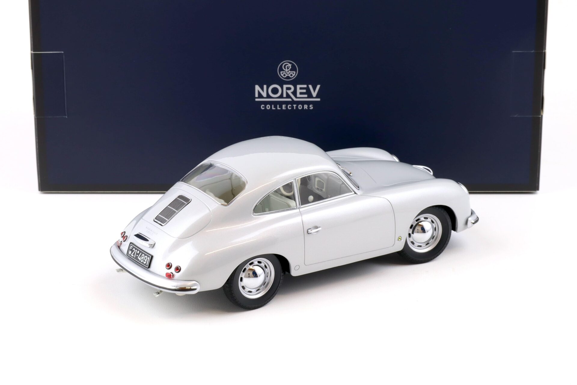 1:18 Norev Porsche 356 Coupe 1954 silver - Limited 400 pcs.