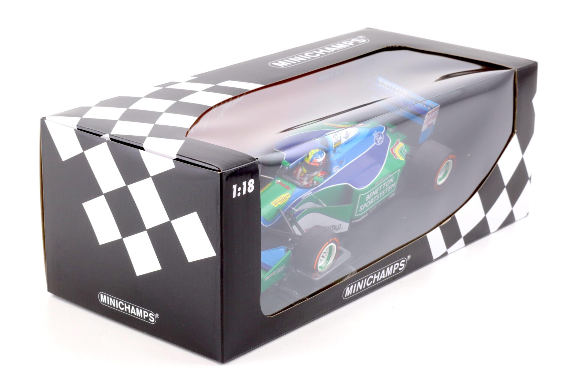 1:18 Minichamps Benetton Ford B194 Mick Schumacher Demonstration Run Belgian GP 2017