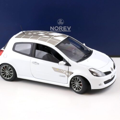 1:18 Norev Renault Clio 3 RS F1 Team 2007 Glacier white - Limited 300 pcs.