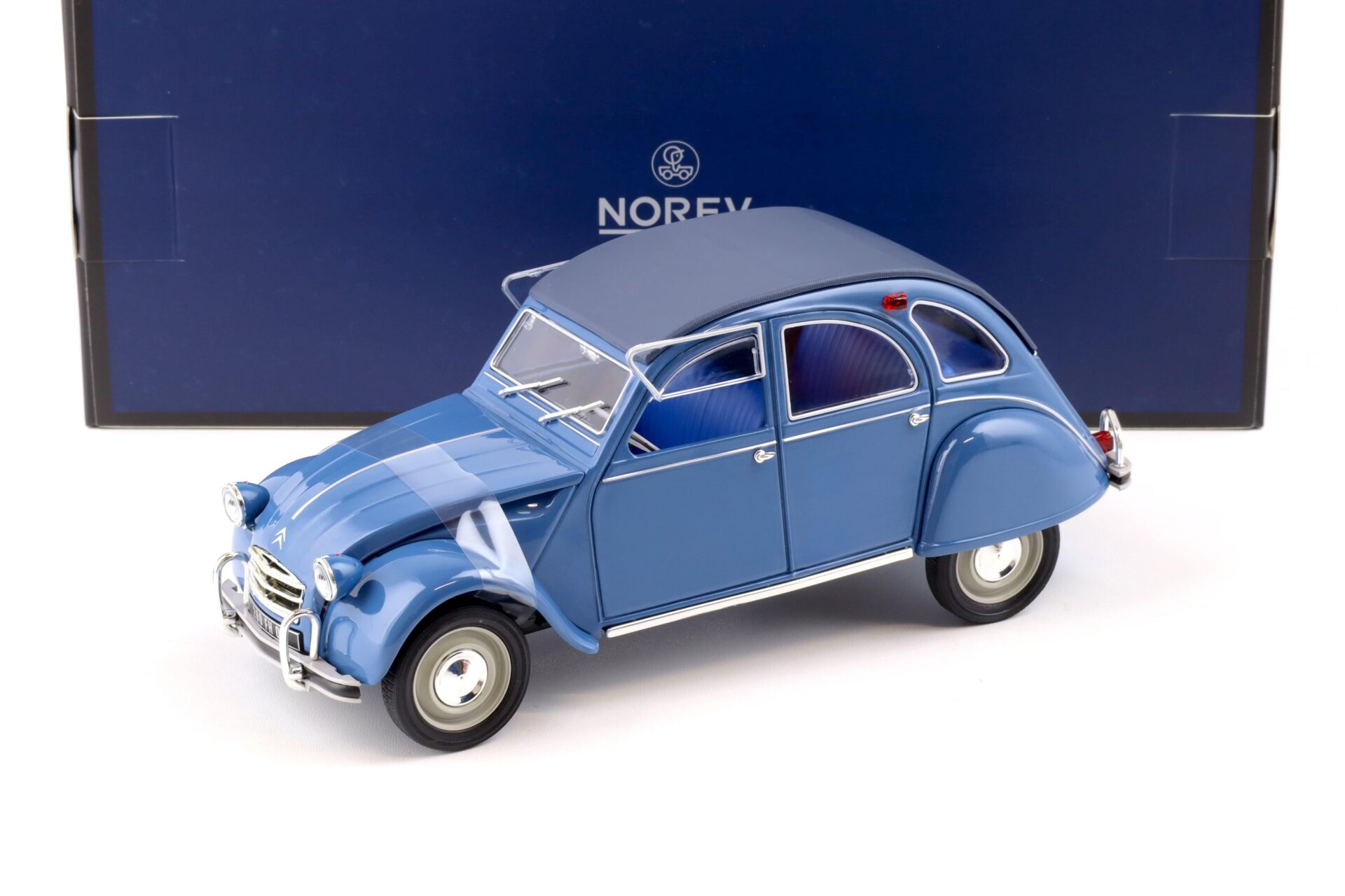 1:18 Norev Citroen 2CV AZAM 1966 Cyclades blue - Limited 200 pcs.