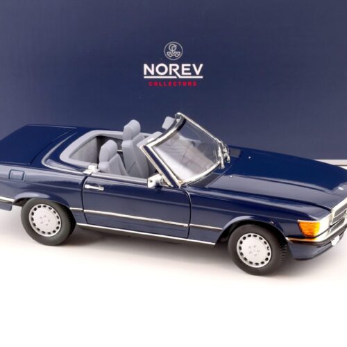 1:18 Norev Mercedes 300 SL Cabriolet R107 with Top 1986 dark blue