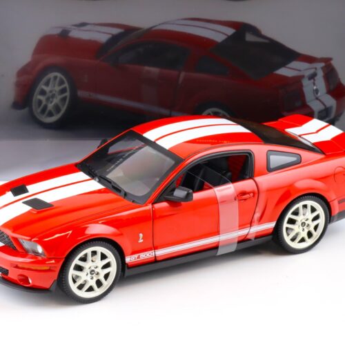 1:18 Hot Wheels Elite 2007 Shelby GT500 Coupe red/ white stripes