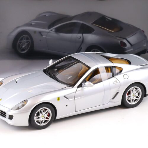1:18 Hot Wheels Elite Ferrari 599 GTB Fiorano Coupe silver metallic