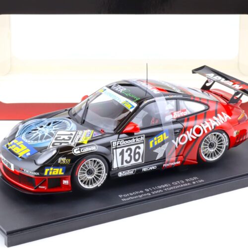 1:18 AUTOart Porsche 911 (996) GT3 RSR YOKOHAMA #136 Nürburgring 2005 - 80571