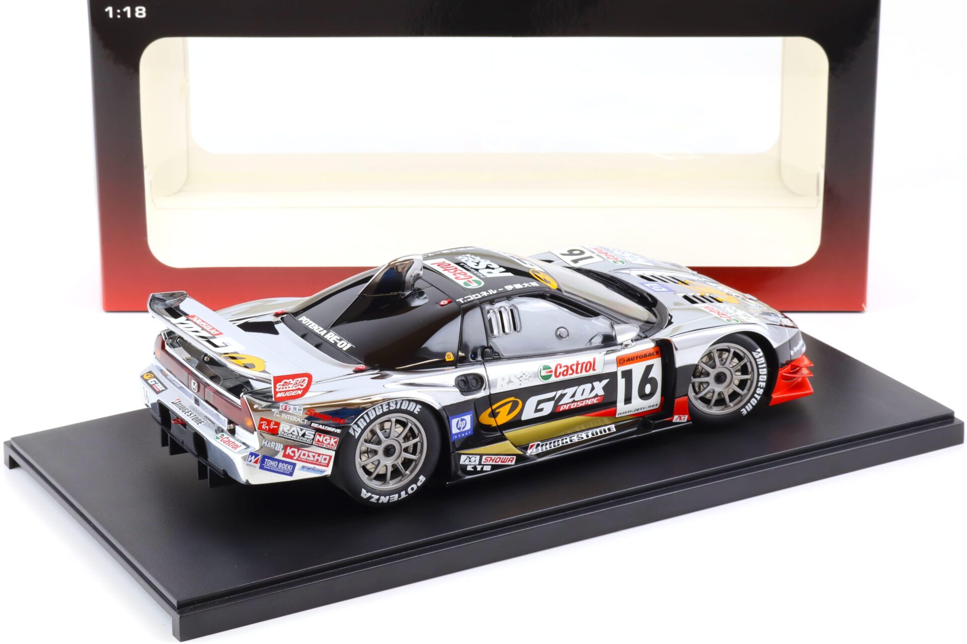 1:18 AUTOart Honda NSX JGTC 2003 G ZOX MUGEN NSX #16 black/ chrome 80397