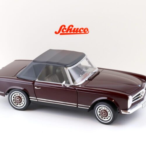 1:18 Schuco Mercedes 280 SL Pagode W113 Cabriolet bordeaux red 1963