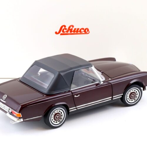 1:18 Schuco Mercedes 280 SL Pagode W113 Cabriolet bordeaux red 1963