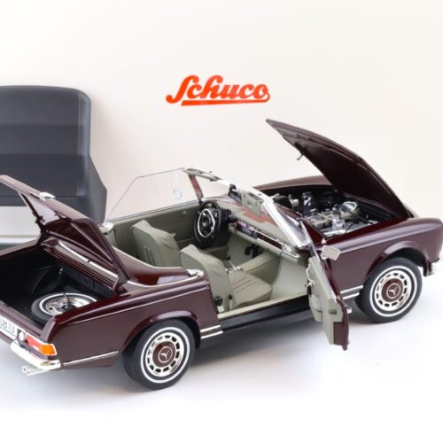 1:18 Schuco Mercedes 280 SL Pagode W113 Cabriolet bordeaux red 1963