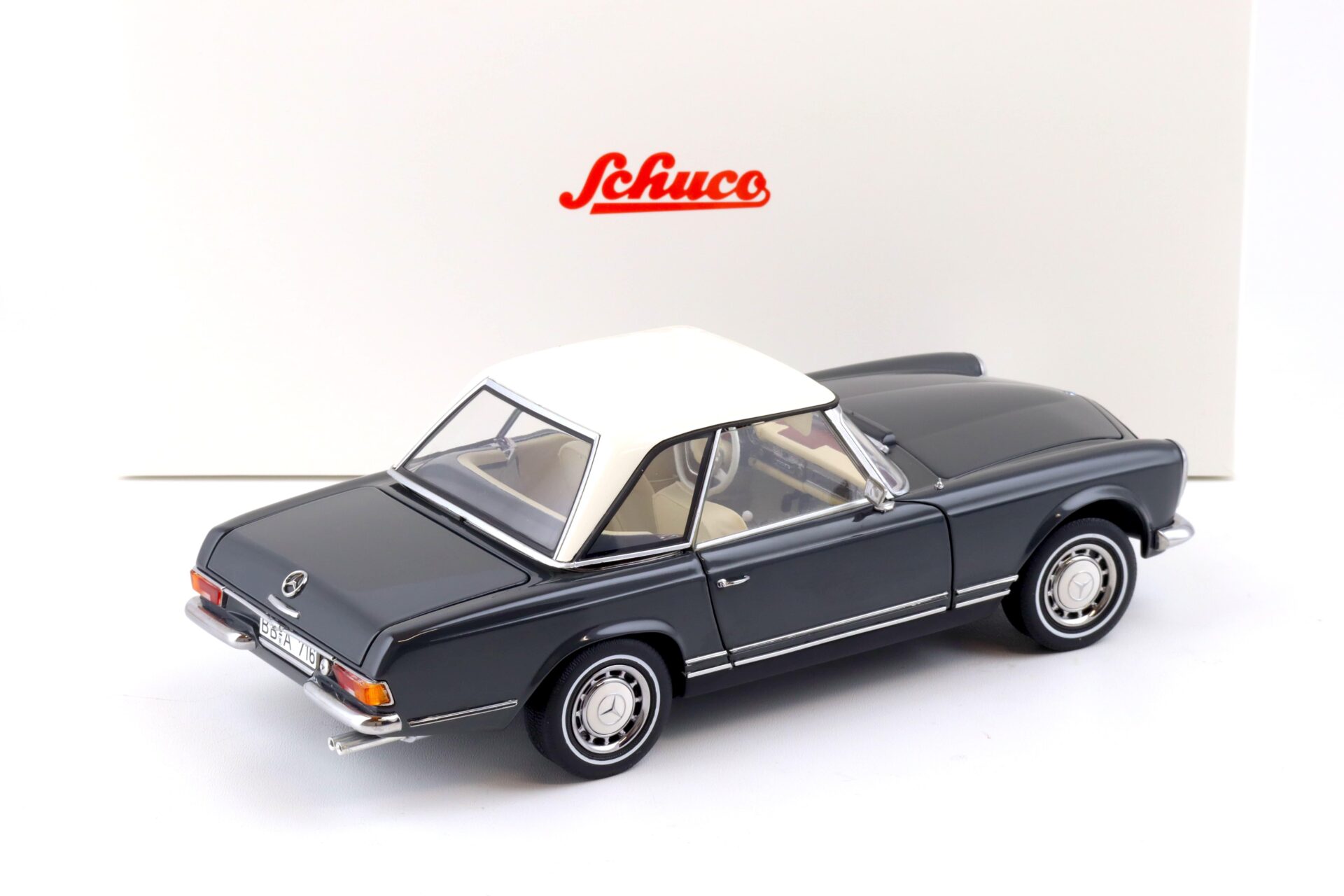 1:18 Schuco Mercedes 280 SL Pagode W113 Cabriolet dark grey 1963