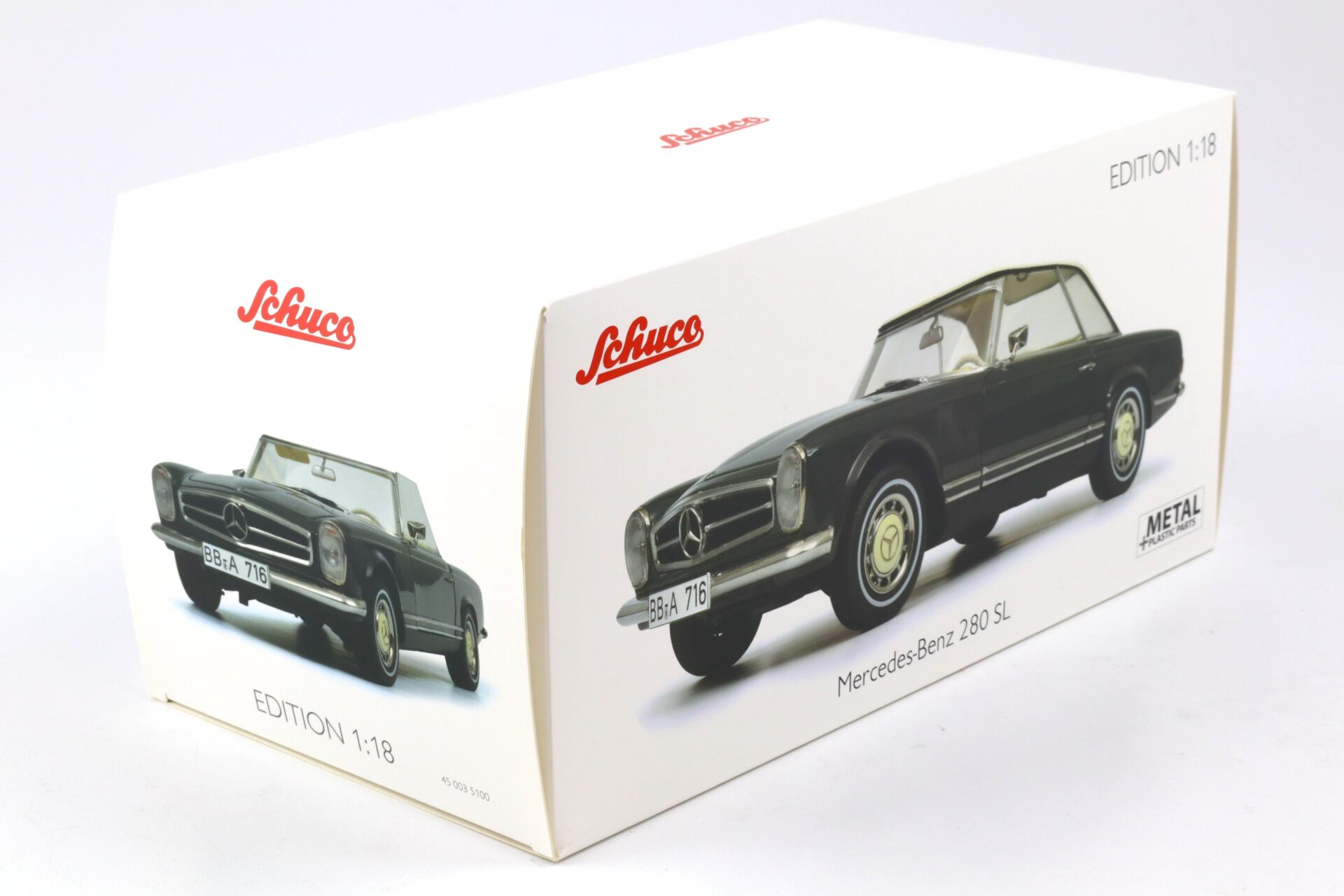 1:18 Schuco Mercedes 280 SL Pagode W113 Cabriolet dark grey 1963