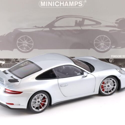 1:18 Minichamps Porsche 911 (991) GT3 silver 2017 North America Limited 299 pcs.