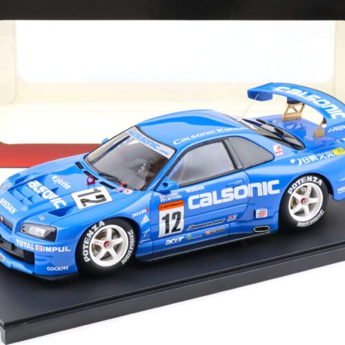 1:18 AUTOart Nissan Skyline R34 JGTC 2001 Calsonic #12 Hoshino/ Motoyama 80176