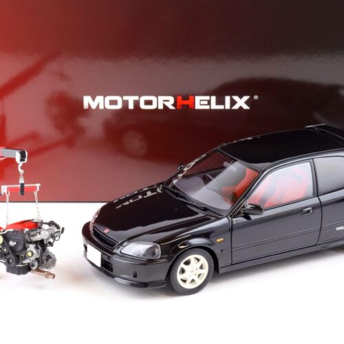 1:18 Motorhelix Honda Civic Type R (EK9) Starlight black pearl + engine Diecast