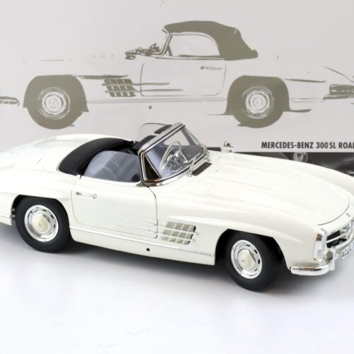 1:18 Minichamps Mercedes 300 SL Roadster (W198 II) with Softtop 1957 white - Image 2