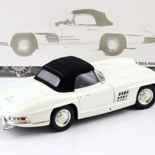 1:18 Minichamps Mercedes 300 SL Roadster (W198 II) with Softtop 1957 white - Image 4