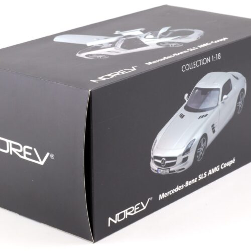1:18 Norev Mercedes SLS AMG Coupe 2010 silver metallic 183490 - Image 4